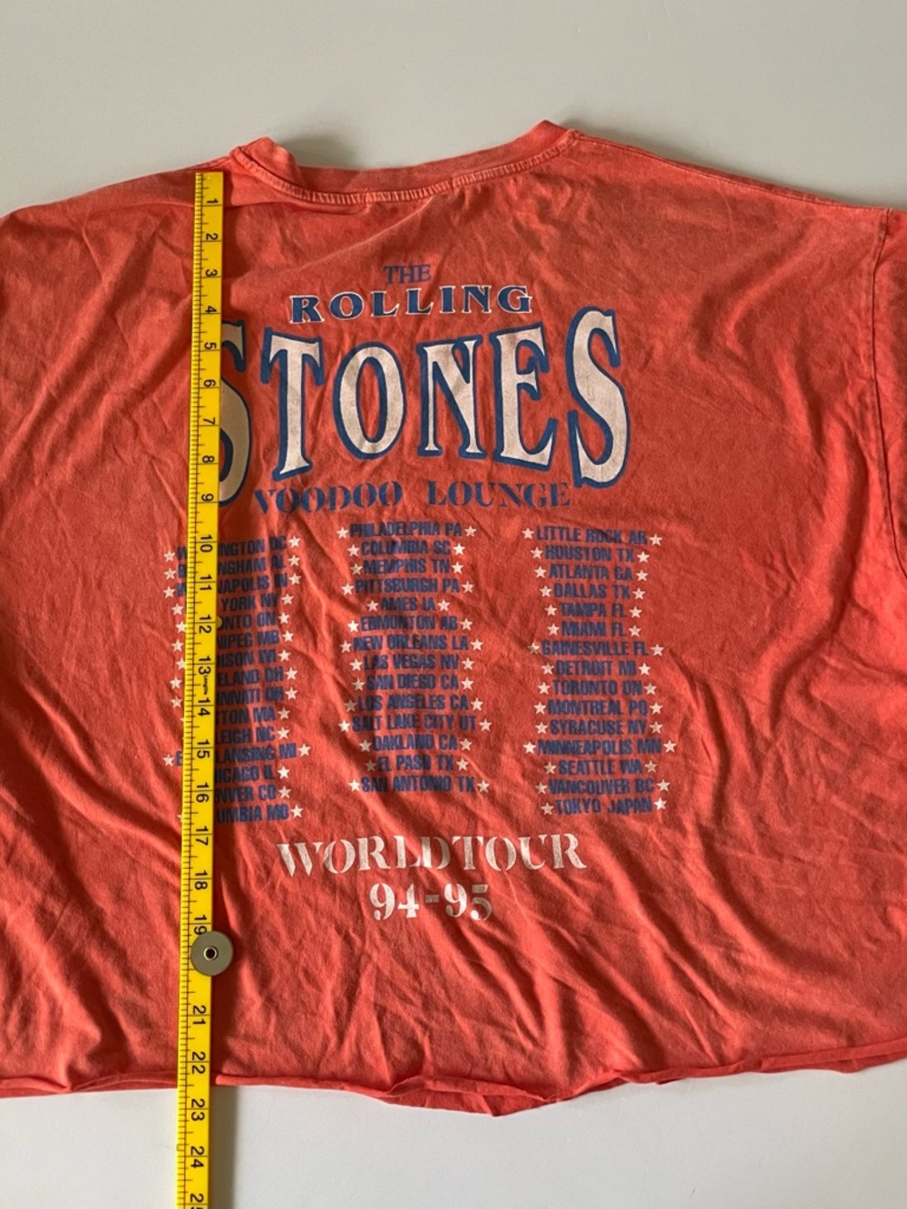 Daydreamer Rolling Stones 94–95 World Tour Tee | Cropped Oversized Boxy Graphic - Picture 5 of 6